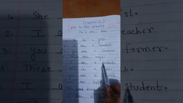 fill in the blanks is, am,are