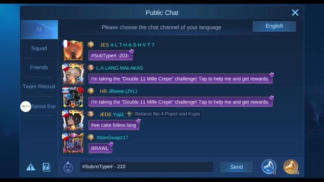 NEW BUG: CHAT SPAM (NEW CODE!) - DOUBLE MILLE 11 CREPE EVENT PART 2! ~ MLBB 2020