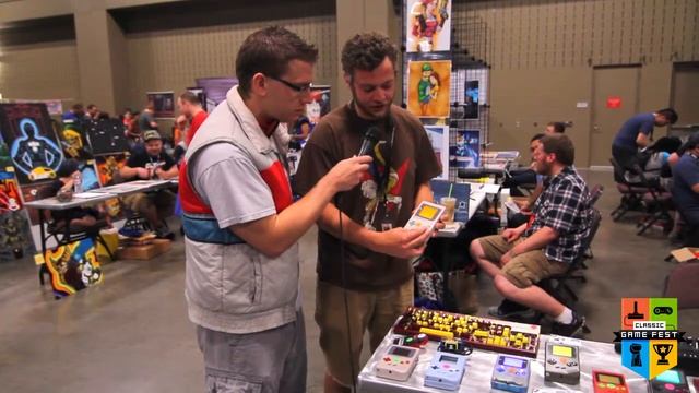 Greightbit makes music with old school Gameboy sound board! at Classic Game Fest 2014