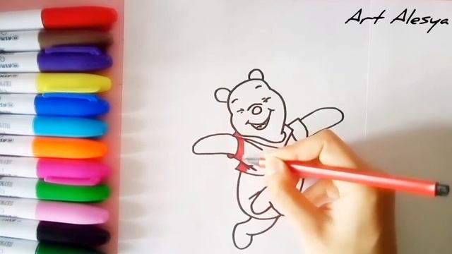 Рисую веселого Винни Пуха!☺️