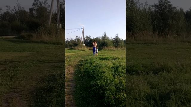 Запускаем с сыном воздушного змея