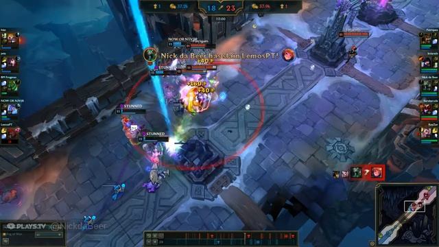5-man Cassiopeia ult into Fiddlesticks Pentakill