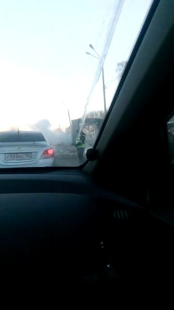 сгорела фура в Нижнем Новгороде