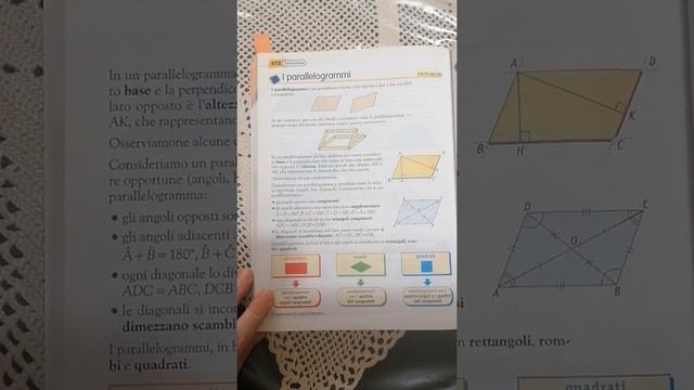 PRIMA A: Parallelogramma, rettangolo, rombo, quadrato (lezione 16)