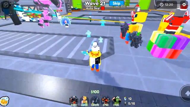 Jogando toilet Tower Defense testando a mace camerawoman e a mech bunny Titan