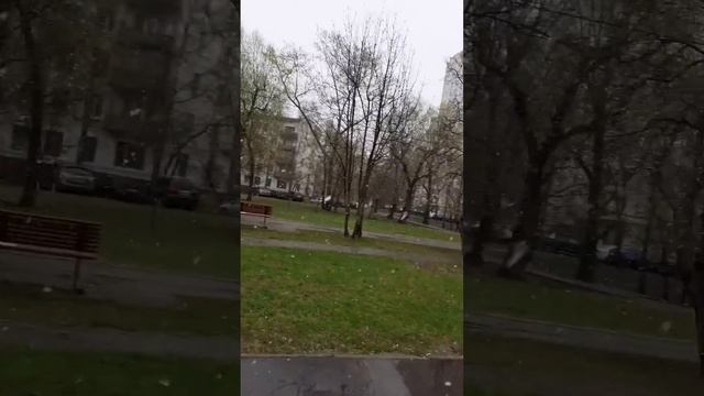 Снег с дождем 27 апреля