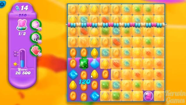 Candy Crush Soda Saga Level 250 - Hard Level - No Boosters ★★★