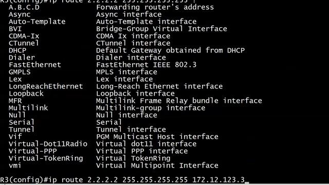 CCNA 200-125 Static Routing Course, Pt. 3:  "Host Routes"