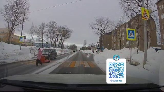 Водитель Тойоты сбил ребенка на пешеходном переходе в Южно-Сахалинске