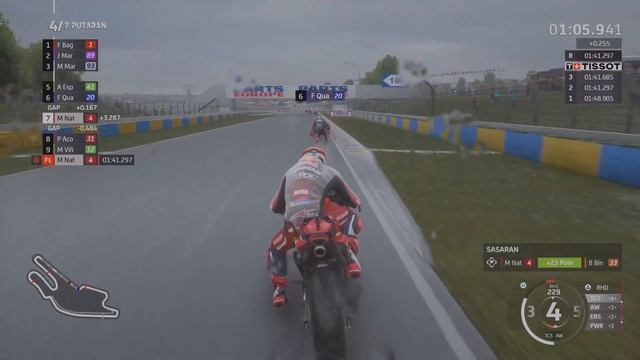 MotoGP CAREER RACE 5 | PODIUM 2 🔥| Duel sengit Vs Marquez🔥Bagnaia crash😮💨 FrenchGP