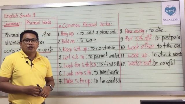 Grade 9: phrasal verbs