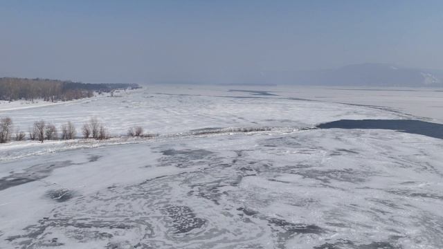 Туман над Волгой... суровый февраль