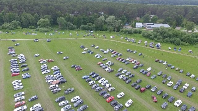 Дикая Мята 2017 пролёт над территорией утром 24 июня, суббота