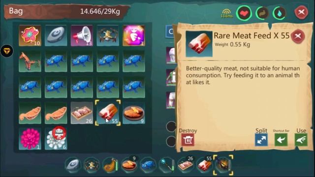 3D Game Utopia Origin: Hunt 100 Rabbit for Rare Meat Feed | Drop Rate