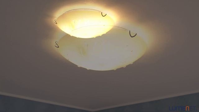 Ceiling lamp, opal, with 2xE27 socket (Calimero I)