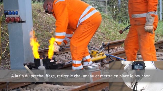 Préchauffage propane oxygène, procédé de soudage Thermit® SoW-5