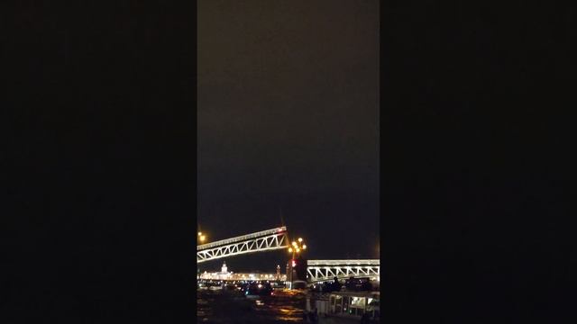 Развод мостов в Санкт-Петербурге