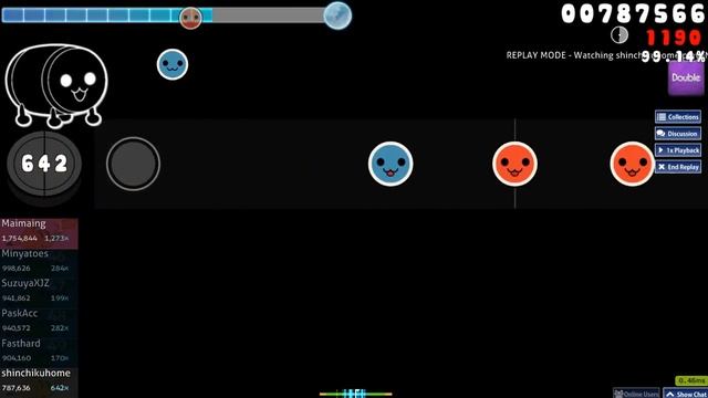 osu!taiko INNOCENT NOIZE - Reverse Clock [Retrograde] +DT FC! BPM405