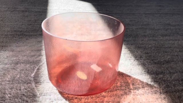 8" D#0 Rose Quartz, Androgynous Indium Bowl 80891 ENCINITAS
