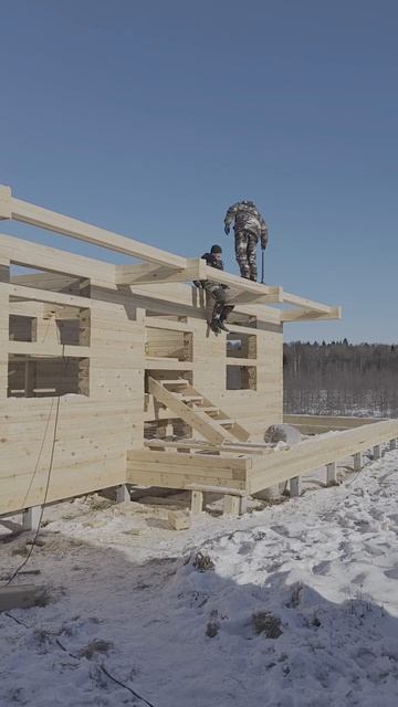 Балкон в профилированном доме.