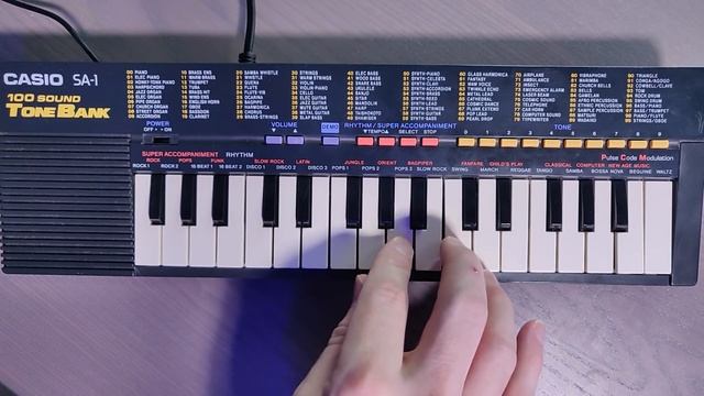 Less is more, lofi edition: Creating a song using only the vintage Casio SA-1