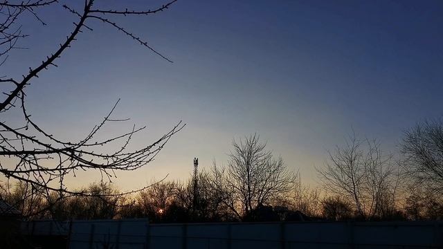 Закат 2025-02-22 || Зимнее солнце