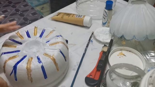 How to made easy table lamp by recycle bottles, USM WSU101