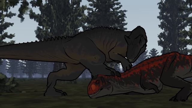 Allosaurus vs Carnotaurus | Animation (Part 1/3)