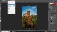 Outdoor photo editing Blue Sky Camera raw Filter Skin finer Photoshop Tutorial 2024.