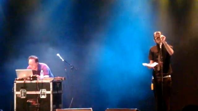 Letter from god to man,   dan le sac vs scroobius pip   live at 02 festival