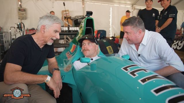 Damon Hill, Valtteri Bottas & David Croft at the 2024 Repco Adelaide Motorsport Festival