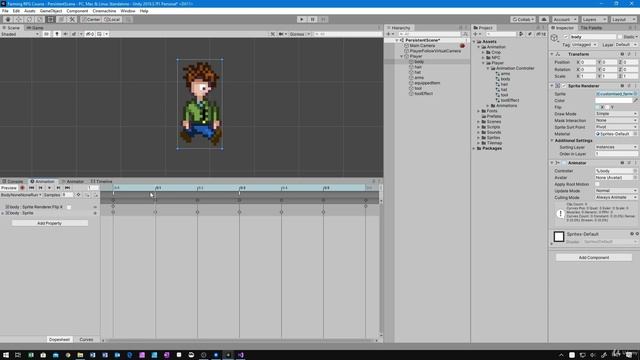 Farm 2d 09 - Player Animation Controllers