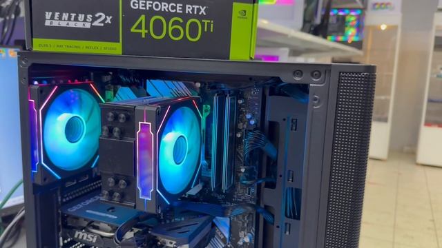 Игровой компьютер в сотку, 13400F, 32Gb DDR5, b760, ssd 1Tb, RTX 4060Ti, 750W