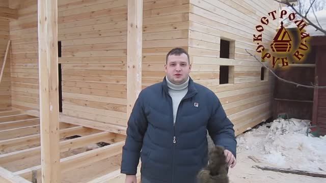 Дом из профилированного бруса с террасой. 23 мая 2017 г
