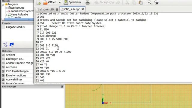 HobbyCNC Cutter Compensation Discribed