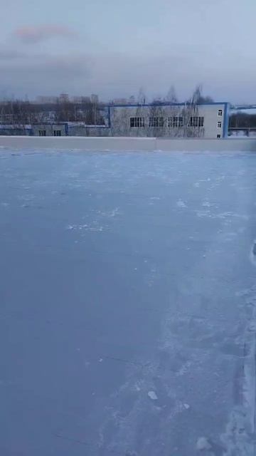 Кровля завершена, очистка крыши 22.02.25