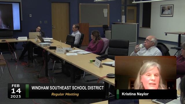 Windham Southeast School District: WSESD Bd Mtg 2/14/23