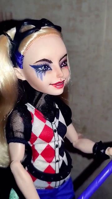 OOAK DC SUPER HERO GIRL #harleyquinn#ooak#doll#custom#comics#dc#superhero#dccomics#repaint#ooakdoll