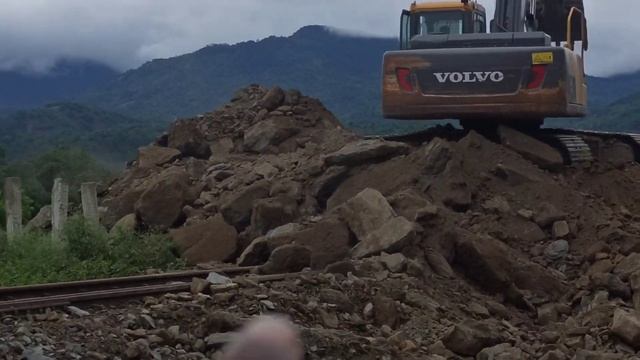 Dima hasao railway landslide work in progress point lll