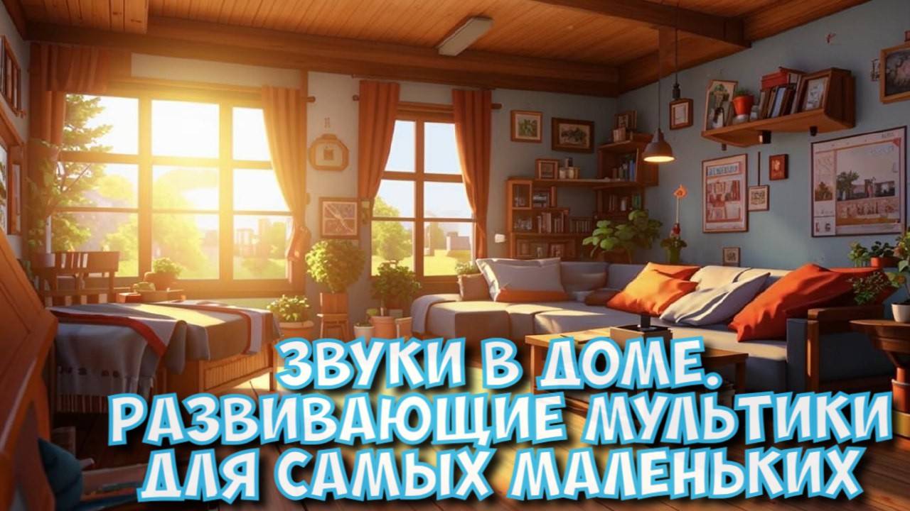 Звуки в доме. Развивающие мультики для самых маленьких.