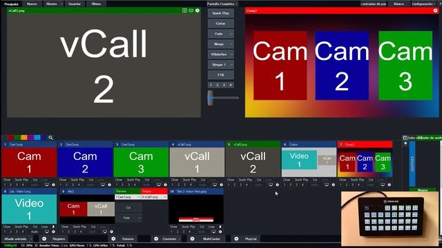 vMix con StreamDeck Atem Español