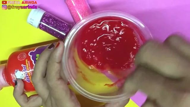 Bikin Slime Paling Wangi ! Slime Shampoo Strawberry dee-dee || Freya Arinda