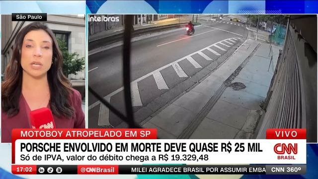 Porsche envolvido em morte de motoboy em SP tem quase R$ 25 mil em débitos | CNN 360°