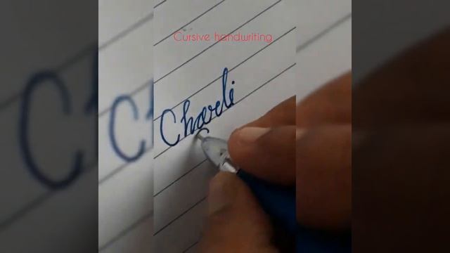 Cursive writing #beginners #short #calligraphy