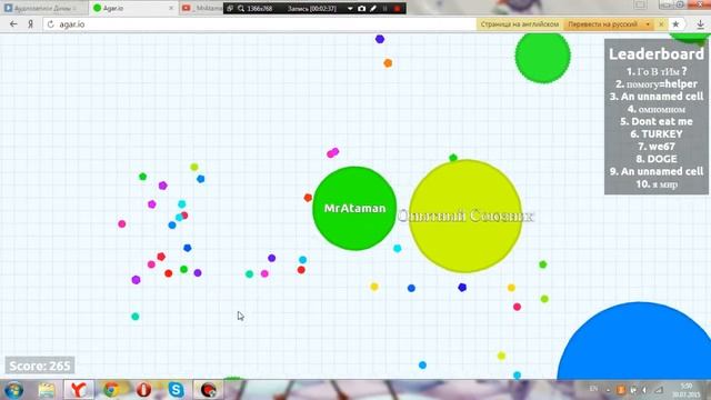 Чашка Петри и Agar.io
