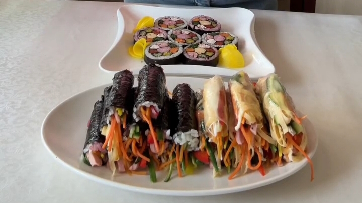 Корейское блюдо Кимпаб...🍱😋