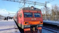 21 февраля Электропоезд ЭТ2М-090 Сообщением Санкт-Петербург-Торфяное Отправляется с платформыКолпино