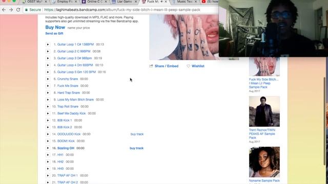 LiL PeeP EMO AF/TRAP Sample Pack