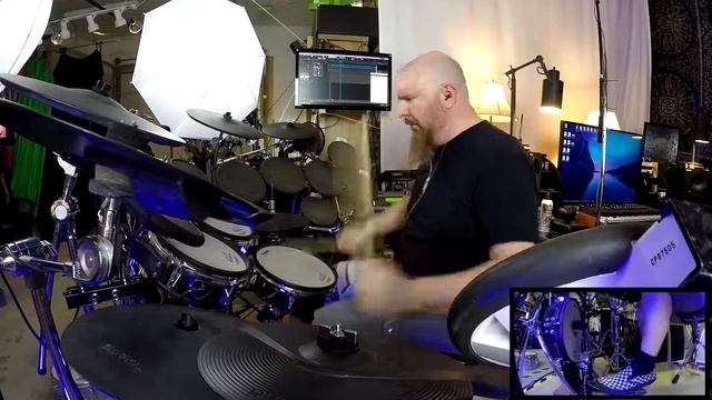Rush - The Enemy Within - Single Take Multi Camera Drum Cover (Giant Roland V-Drums Kit!)