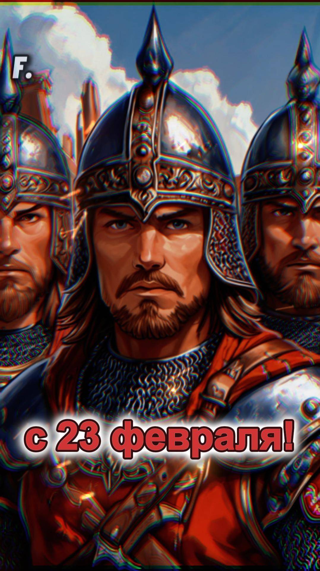 С 23 февраля! #23февраля #деньзащитникаотечества #генерация #ai